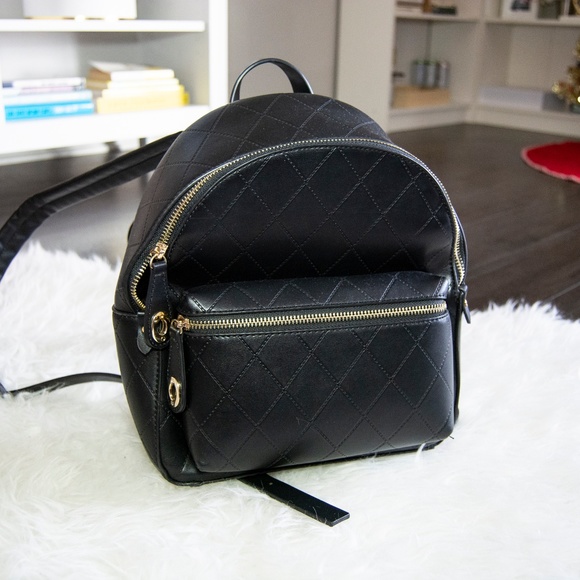 Zara Handbags - Zara Black Quilted Backpack